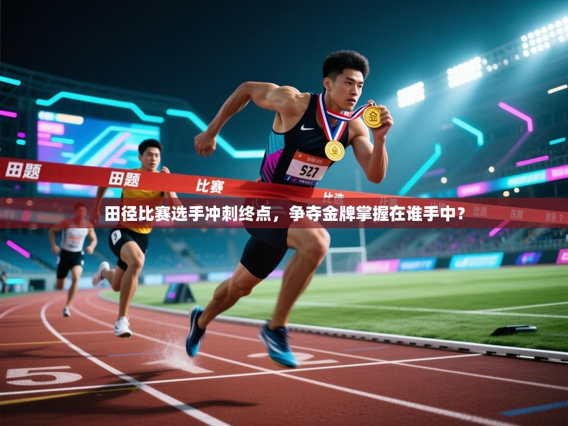 田径比赛选手冲刺终点,争夺金牌掌握在谁手中? 第1张